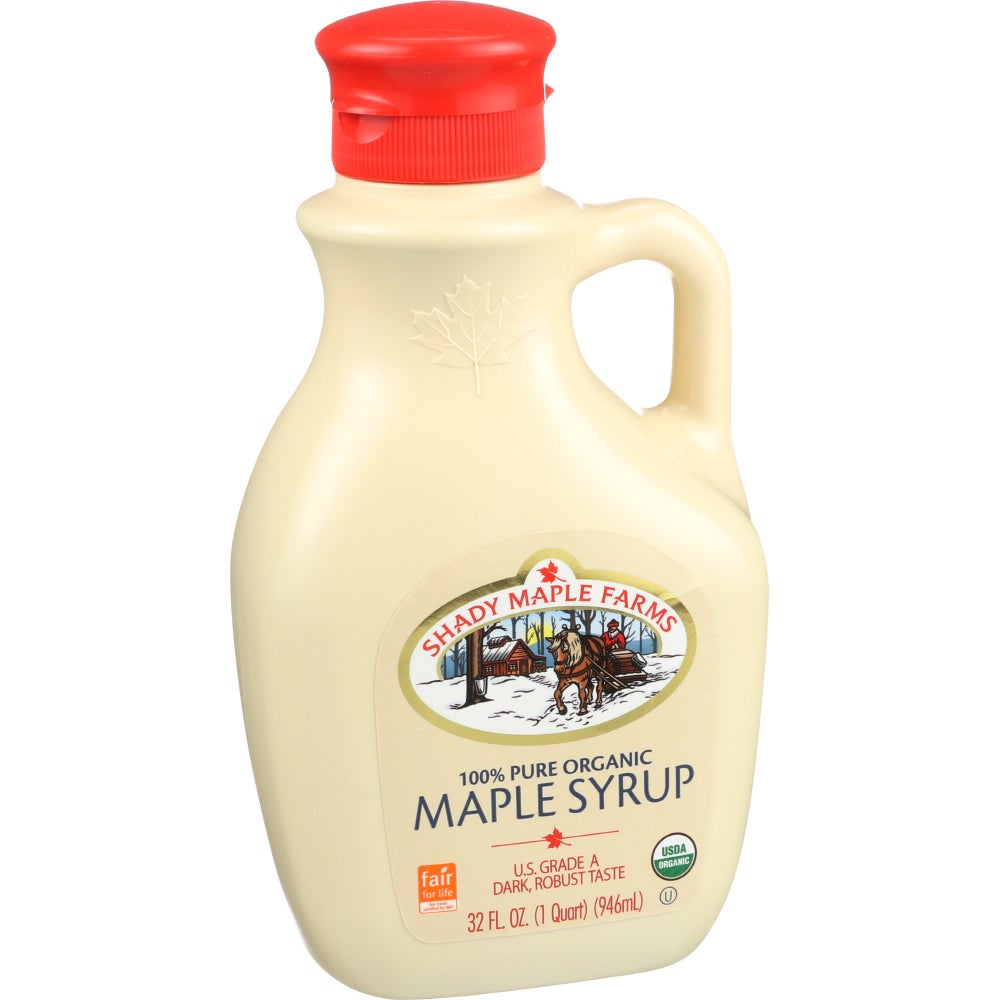 Syrup, Maple, 100% Pure Grade A, Dark, with Robust Taste, Organic,6 - 32 FLUID