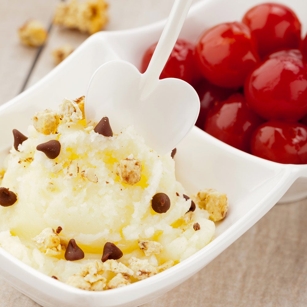 Spoons, Dessert, Love Shovel, Heavyweight Plastic, Pearl White, 3.5 Inch, 3.5 Linear Inch,1 - 100 COUNT