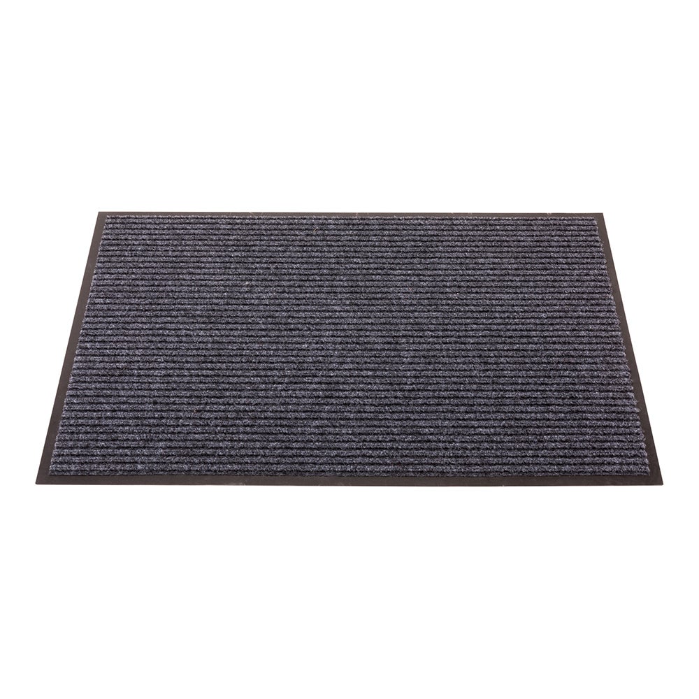 Floor Mat, Carpet, Comfy Feet, Gray, 36 x 24 Inch, Ribbed, Polypropylene,1 - 1 EACH