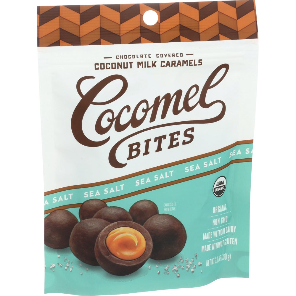 Candy, Caramel Bites, Chocolate-Covered Sea Salt, Coconut Milk,6 - 3.5 OUNCE