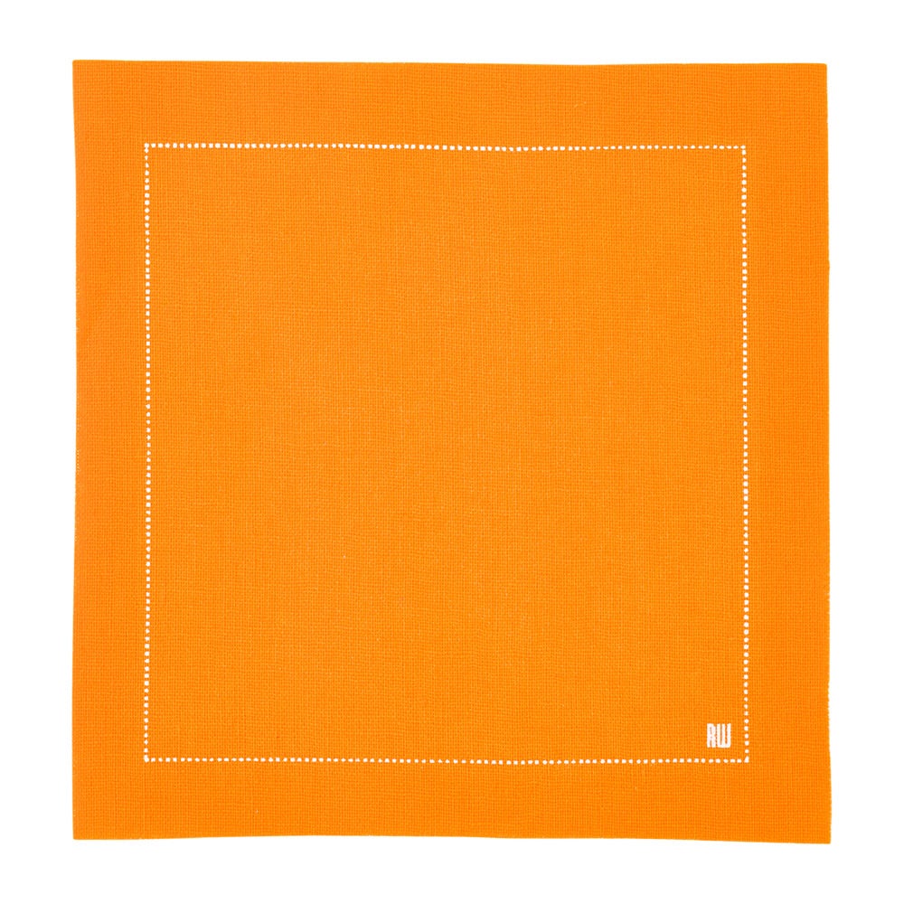 Napkins, Cocktail, Napluxe, Orange, 4.5 x 4.5 Inch,1 - 50 COUNT