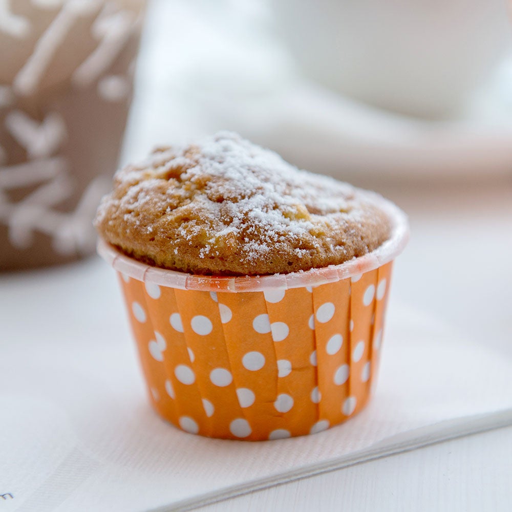 Cups, Baking, 1 Ounce, Paper, Hot Orange Polka Dot, Pleated, 1 Ounce,1 - 200 COUNT