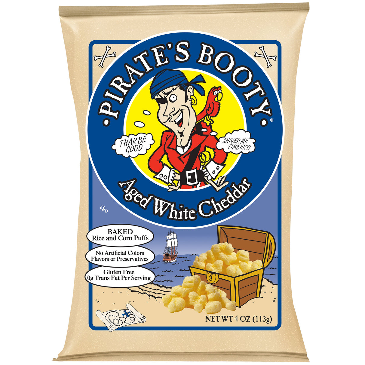 Snacks, Cheese Puff, Aged White Cheddar,12 - 4 OUNCE