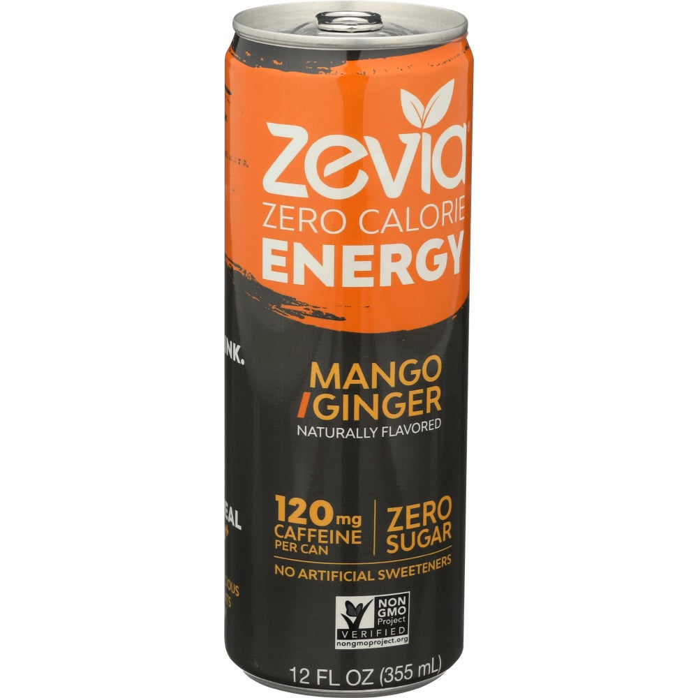 Energy Drink, Mango Ginger, Zero Calorie,12 - 12 FLUID