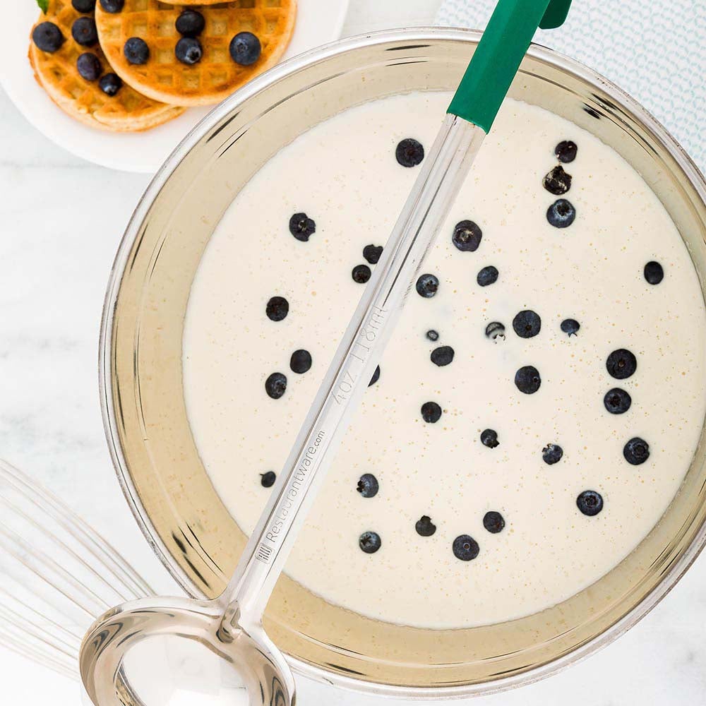 Ladle, 4 Ounce, Stainless Steel, with Green Handle, 4 Ounce,1 - 1 EACH