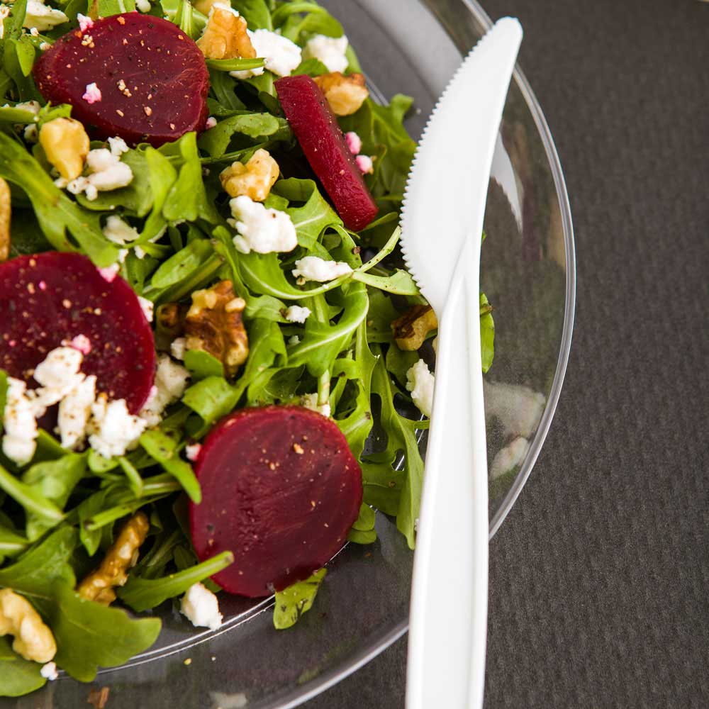 Knives, Plastic, White,1 - 250 COUNT