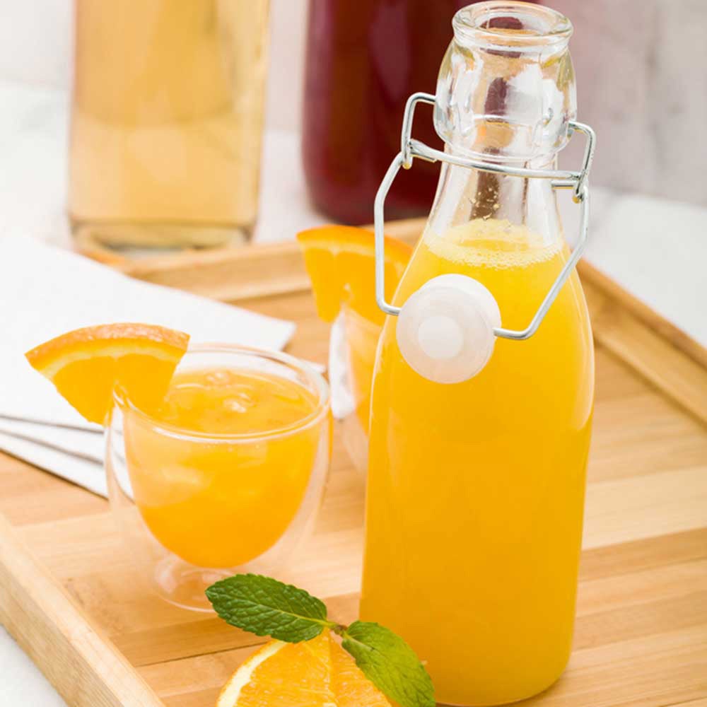 Bottles, Glass Swing Top, Clear 8.5 Ounce, 8.5 Ounce,1 - 10 COUNT