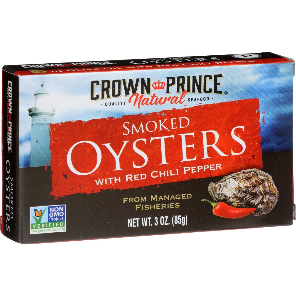 Oysters, Smoked, with Red Chili Pepper,18 - 3 OUNCE