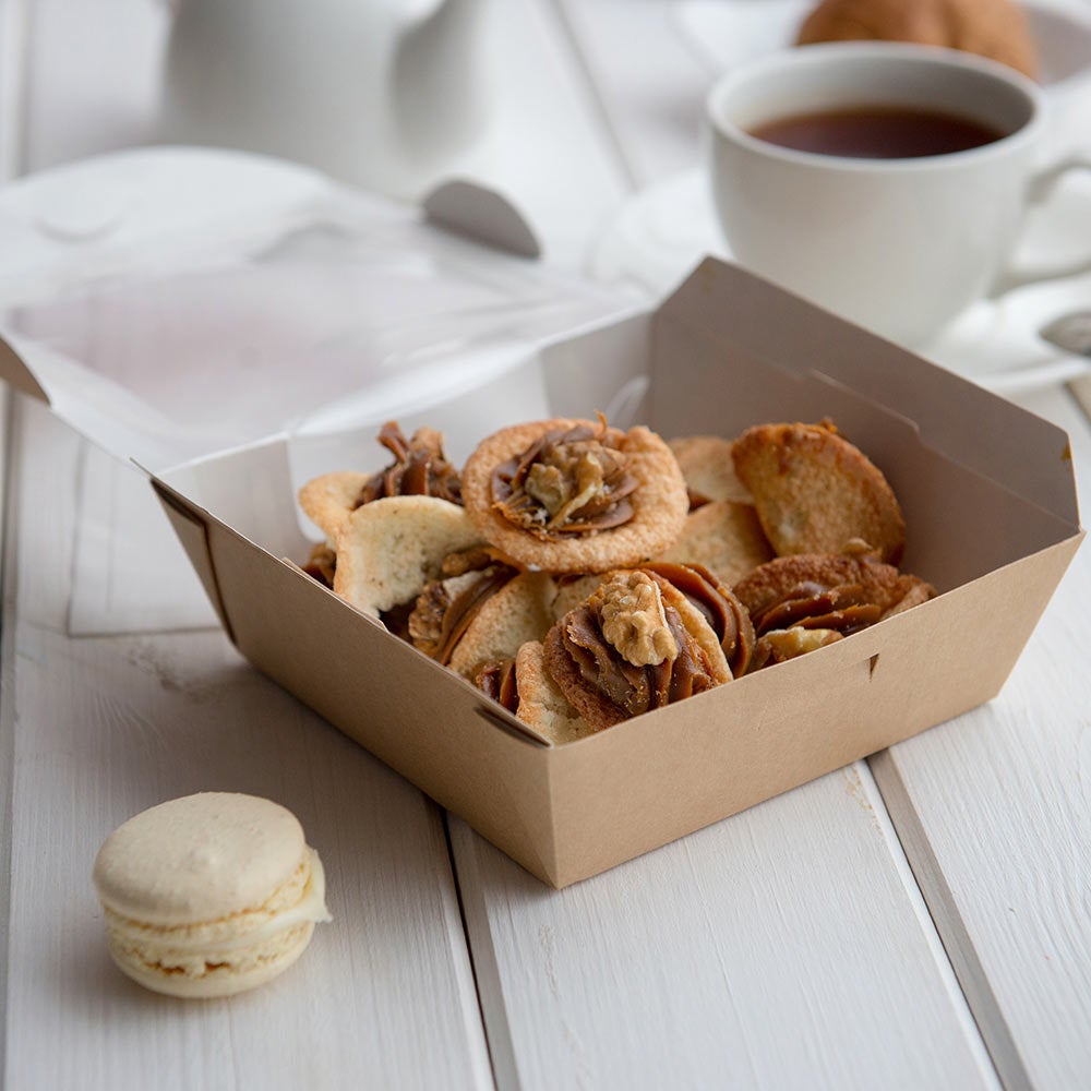 Boxes, Salad, 26 Ounce, Paper, Kraft, with Window, 26 Ounce,1 - 200 COUNT