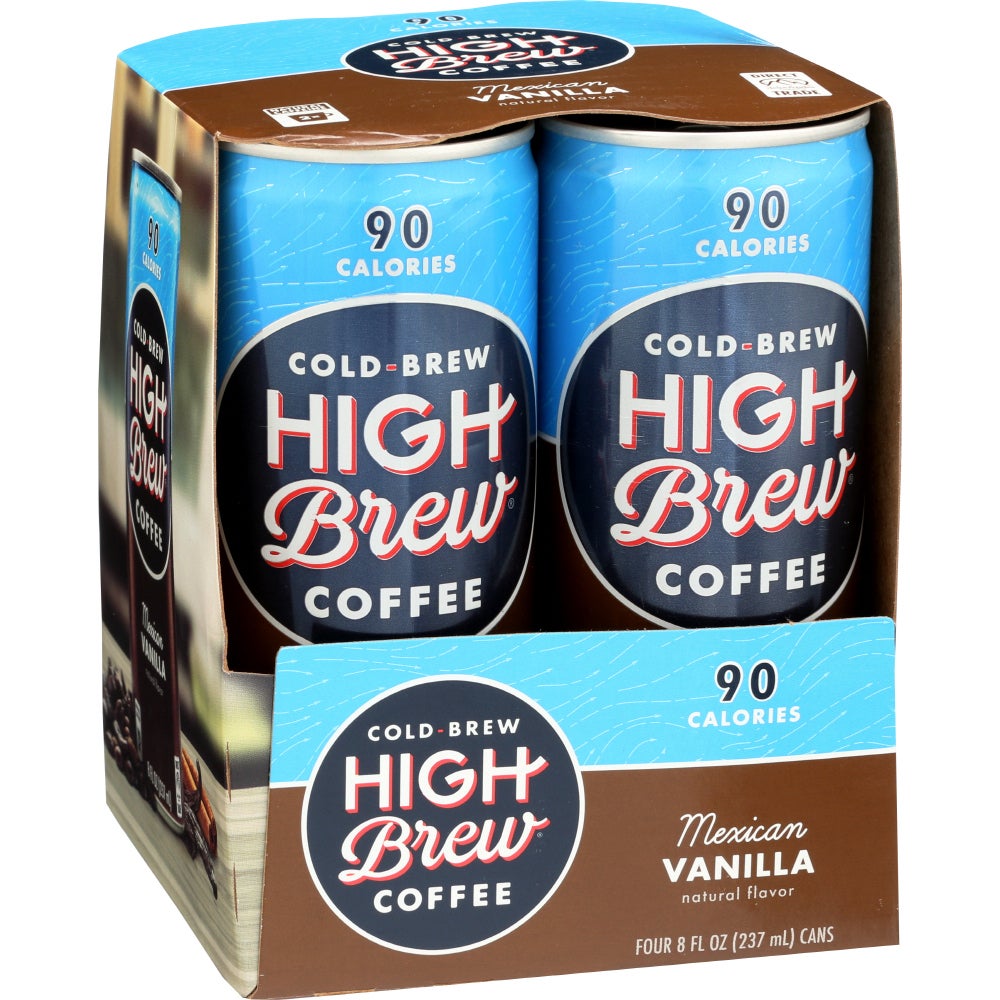 Coffee, Cold Brew, Mexican Vanilla, Single-Serve, 8 Fluid Ounce,6 - 4 COUNT