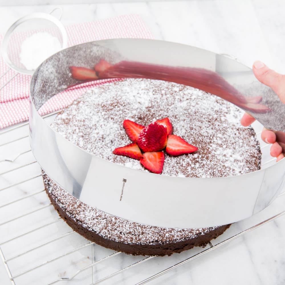 Ring Mold, Pastry, 12 x 2.4 Inch, Stainless Steel, 12 Linear Inch,1 - 1 EACH