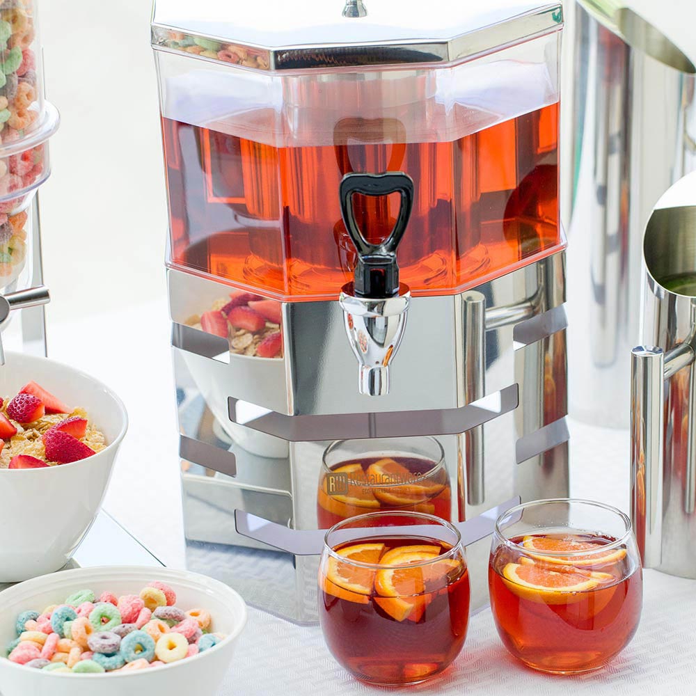 Dispenser, Juice, 5 Liter, Stackable, with Stainless Steel Body, 5 Liter,1 - 1 EACH