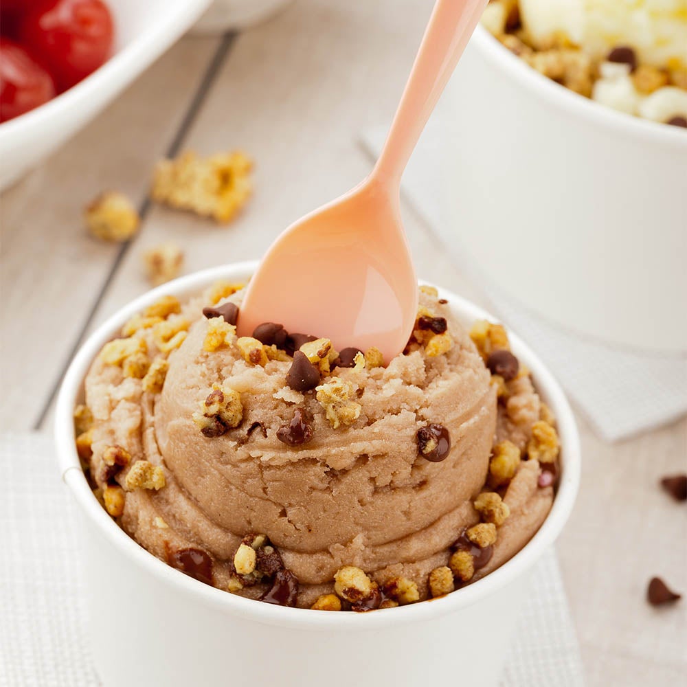 Spoons, Dessert, Petal, Heavyweight Plastic, Coral, 4.5 Inch, 4.5 Linear Inch,1 - 500 COUNT