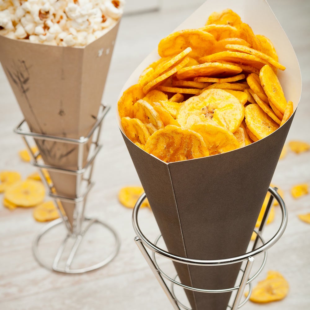 Containers, Food, 11.5 Inch, Paper, Black, Cone, 11.5 Linear Inch,1 - 100 COUNT