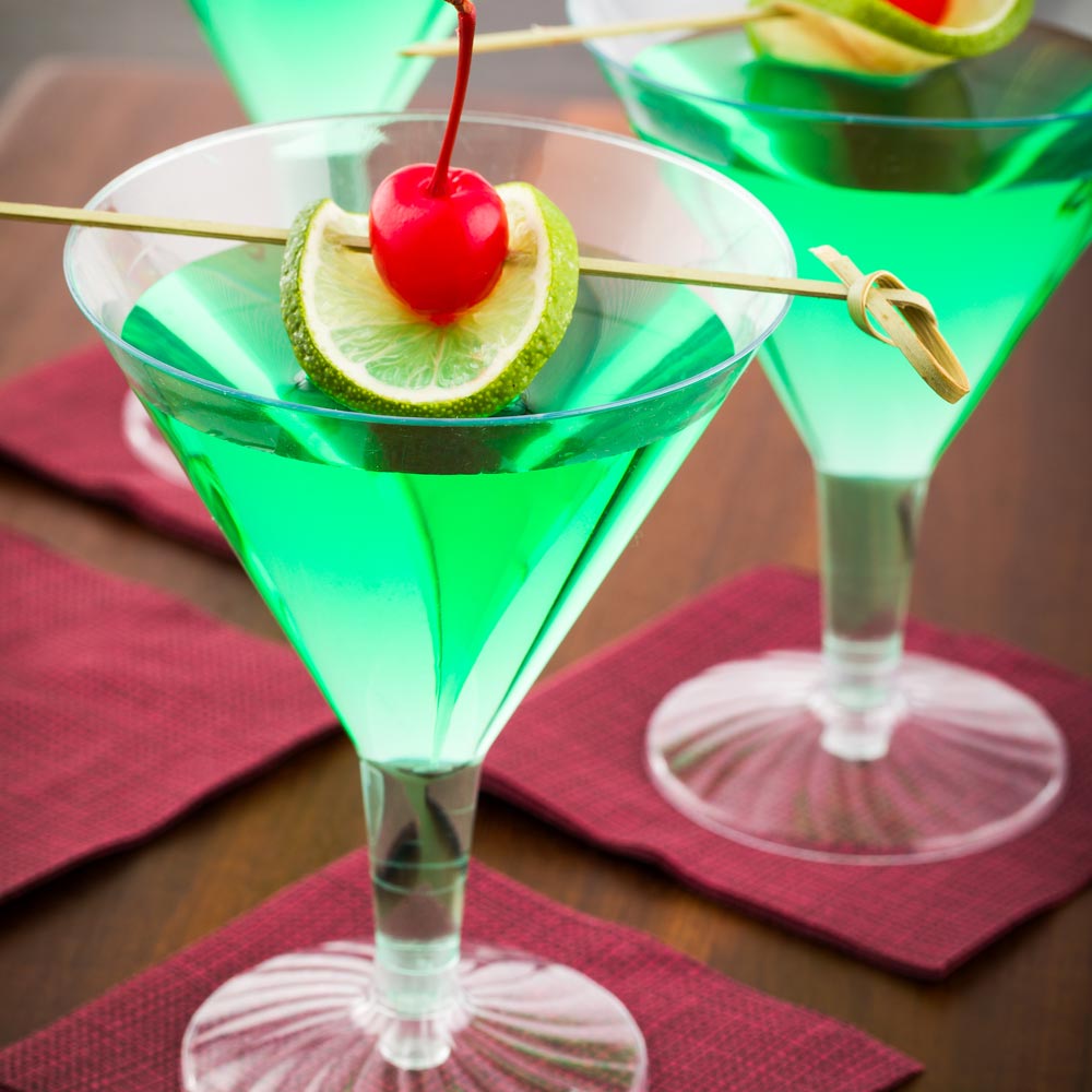 Glasses, Martini, Plastic, Clear, 7.5 Ounce,1 - 100 COUNT