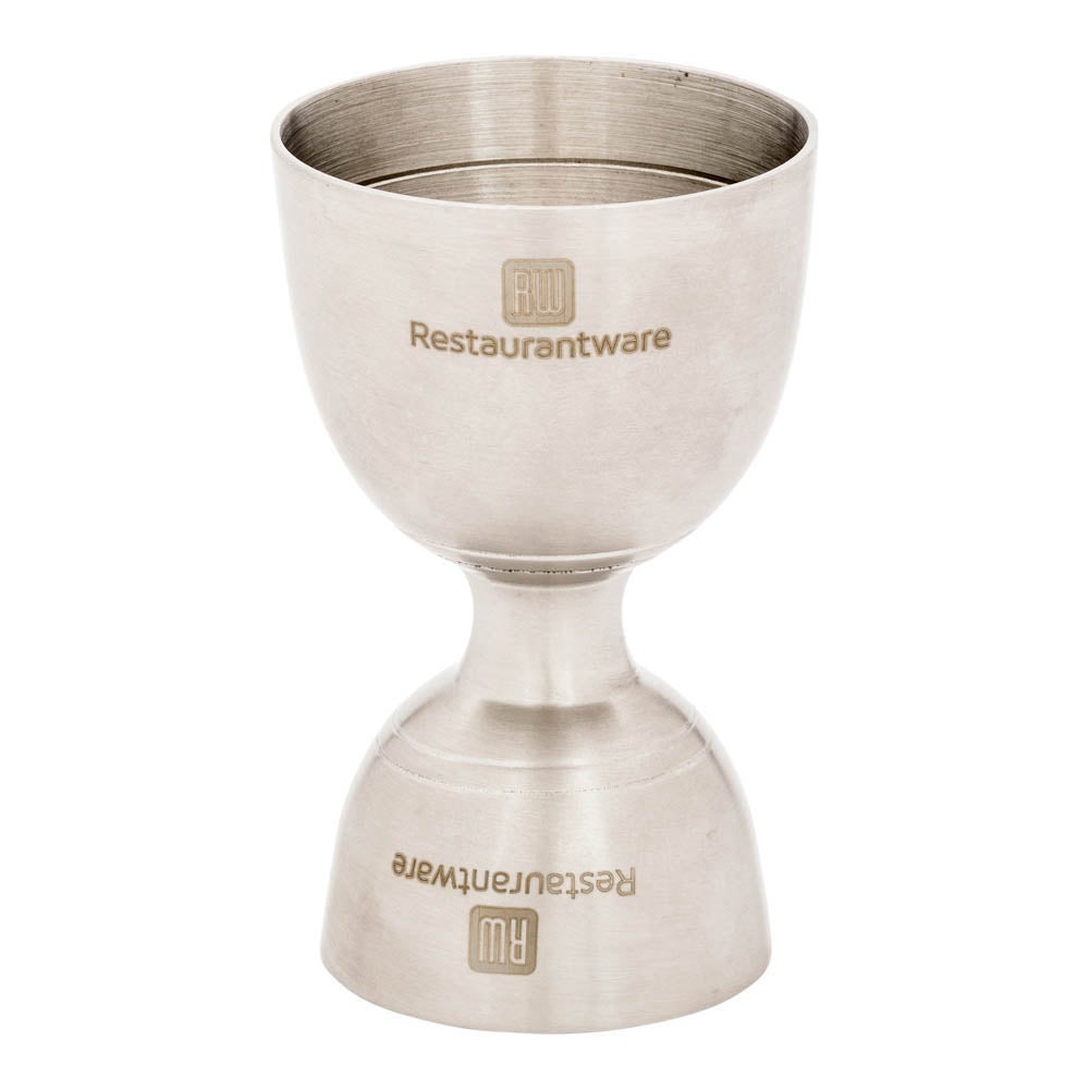 Jigger, Double, 1 & 2 Ounce, Stainless Steel, 2 Ounce,1 - 1 EACH