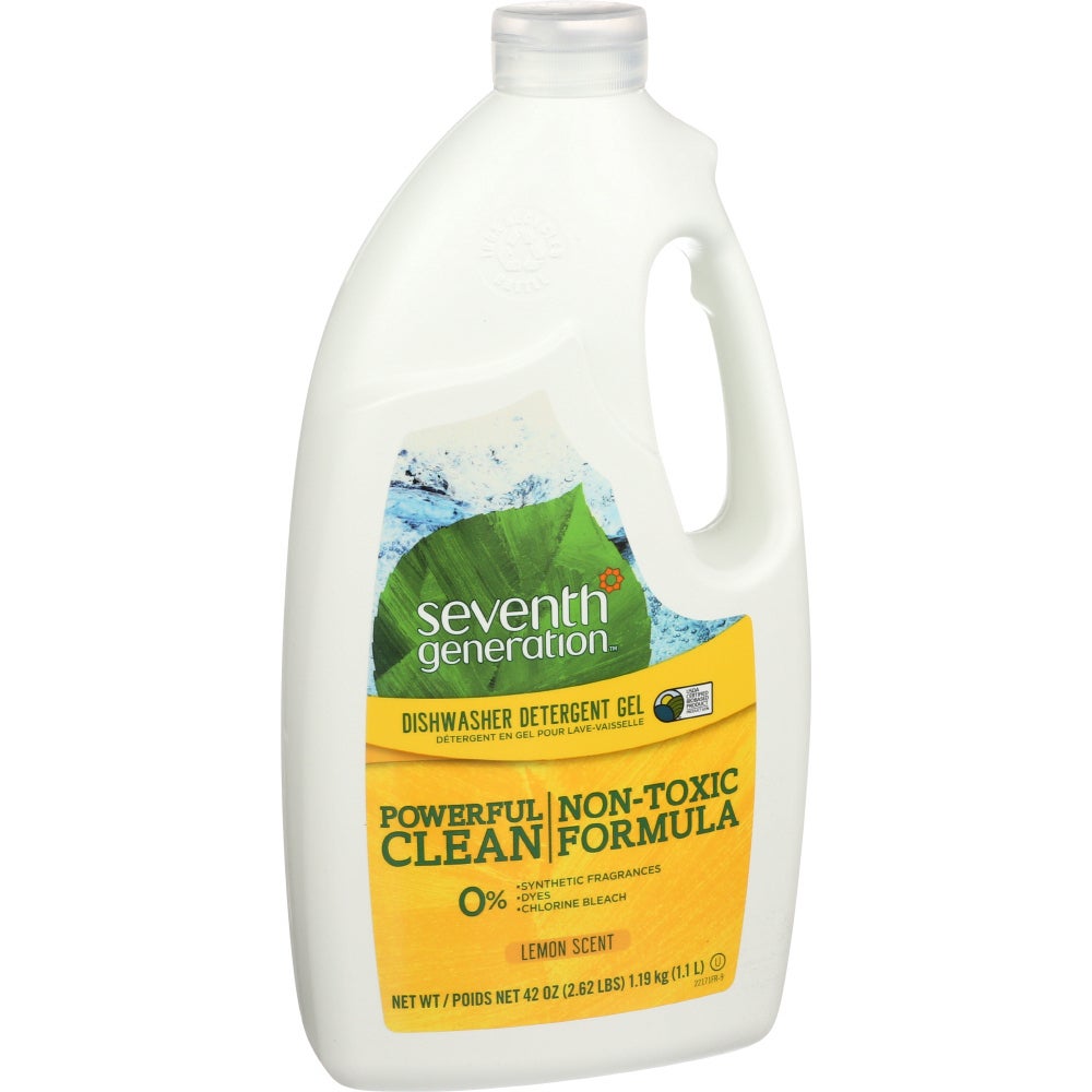Detergent, Dishwasher, Lemon, Gel,6 - 42 OUNCE