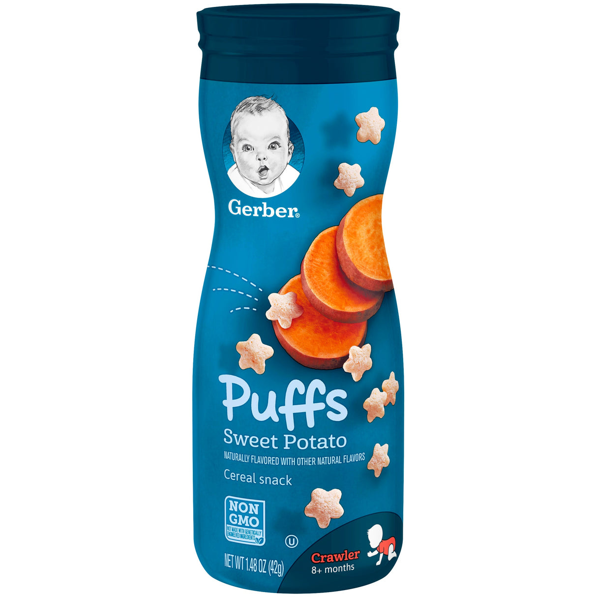 Cereal Snacks, Sweet Potato, Puffs, 1.5 Ounce,6 - 1 COUNT