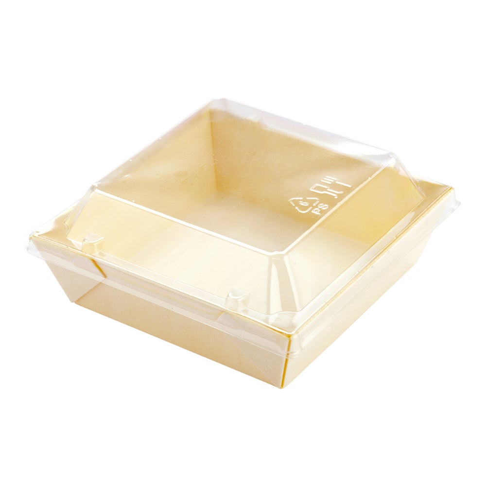 Lids, Plastic, Clear, for Taipei Square Poplar Containers,1 - 100 COUNT