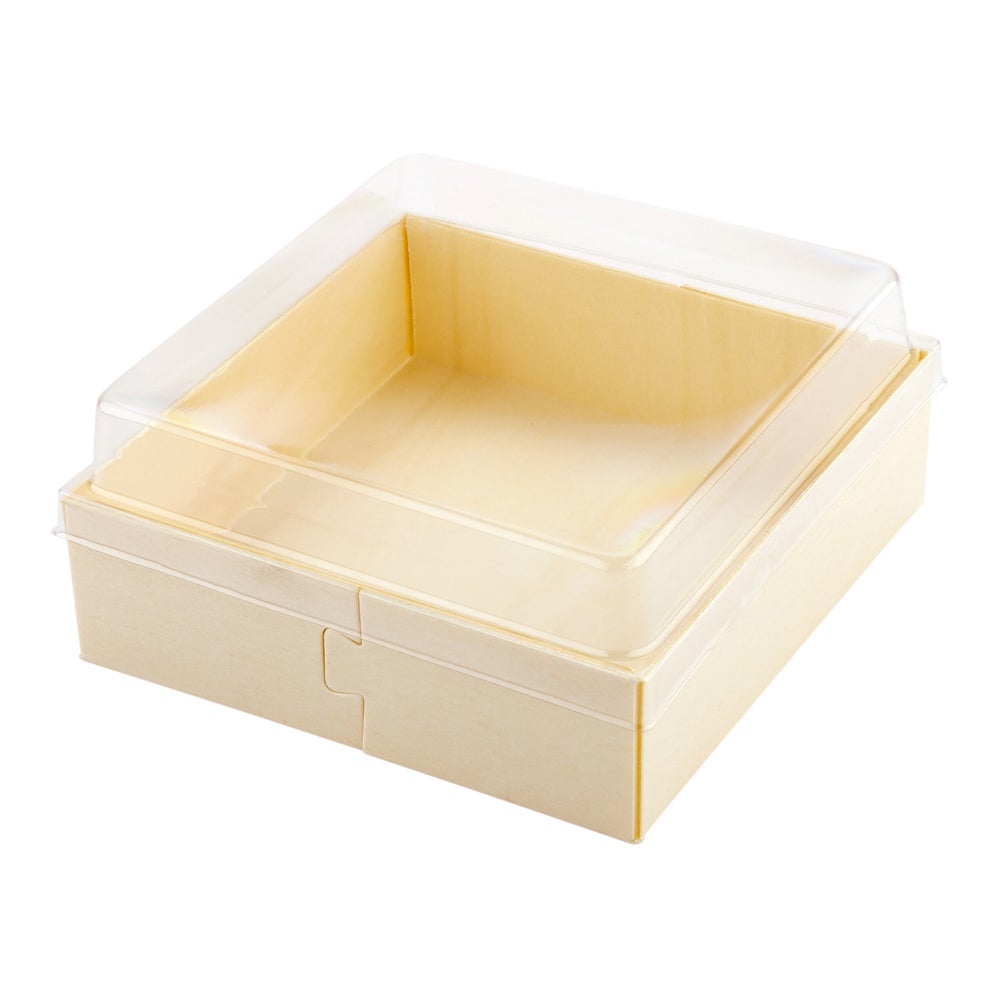 Lids, Plastic, Clear, for Taipei Straight Square Poplar Containers,1 - 100 COUNT