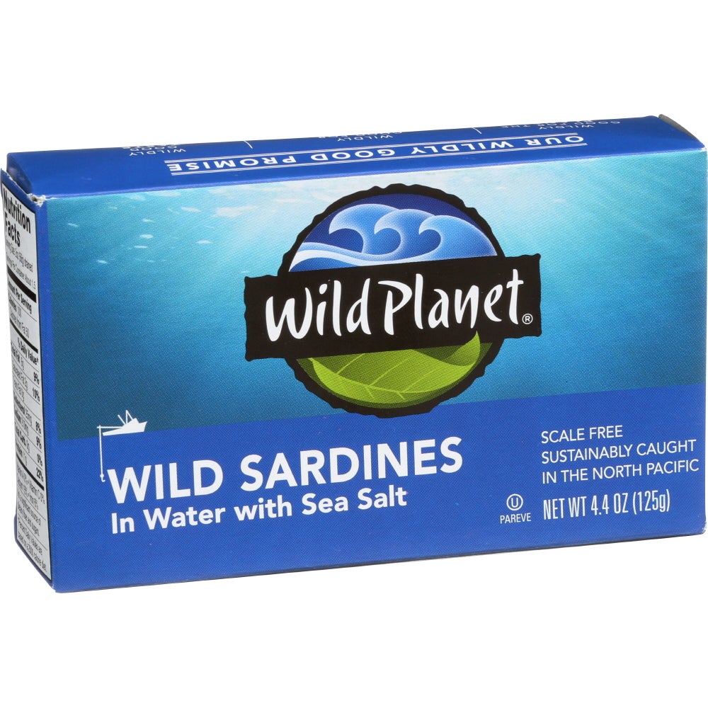 Sardines, Wild, in Water,12 - 4.4 OUNCE
