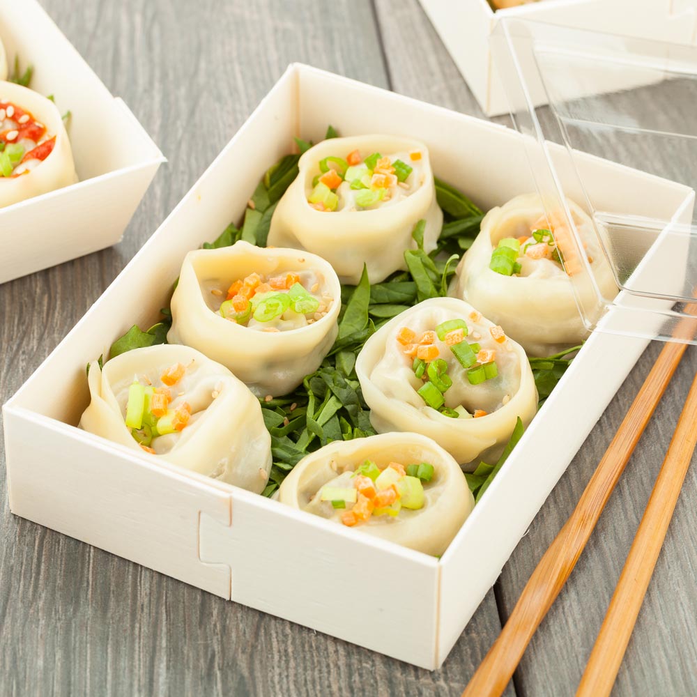 Containers, Food, 6.3 Inch, Poplar Wood, Natural, Short Straight Rectangle, 6.3 Linear Inch,1 - 100 COUNT