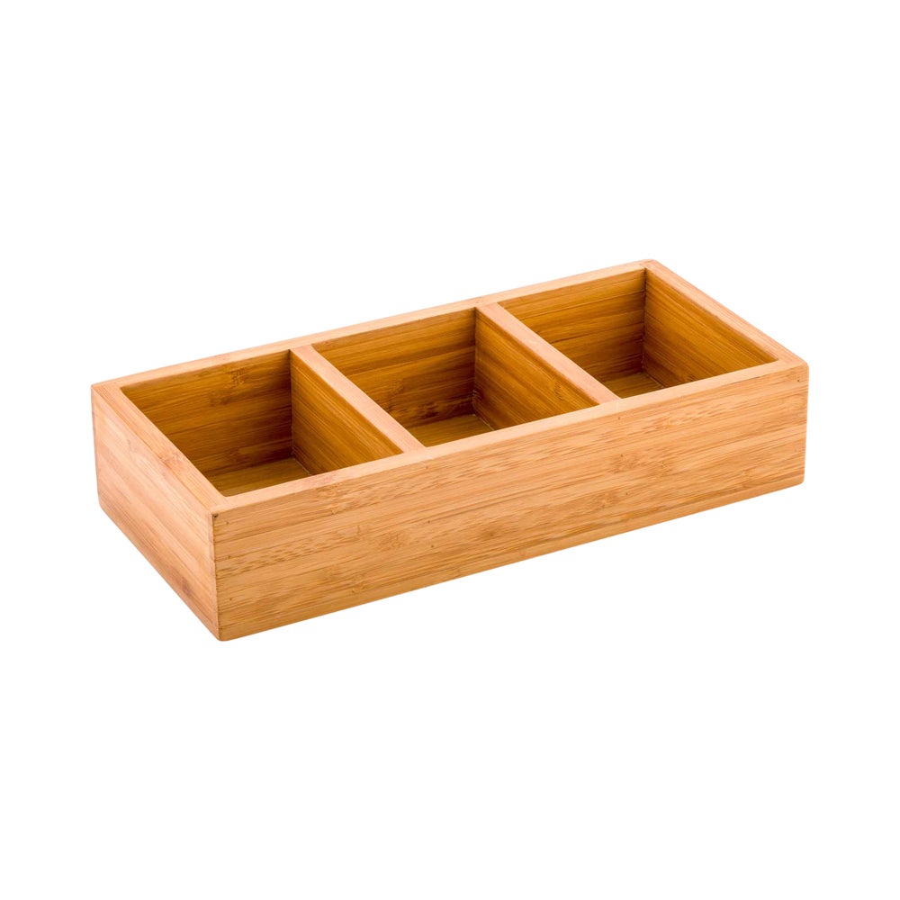 Organizer, Packet, 9.5 x 4.25 x 2 Inch, Rectangular, Natural, Bamboo,1 - 1 EACH