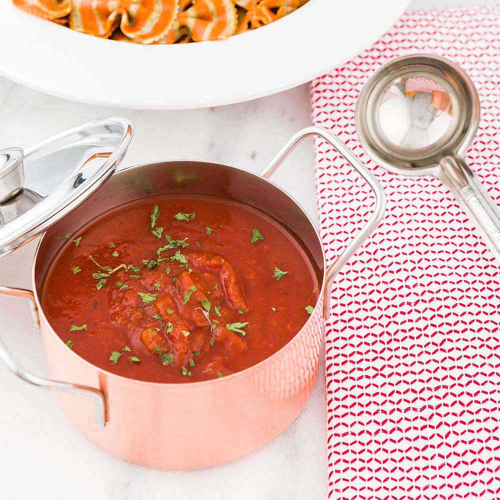 Pots, Casserole, 6.4 x 4.6 x 3.1 Inch, Individual, Stainless Steel with Copper Plating, with Lid,1 - 1 EACH