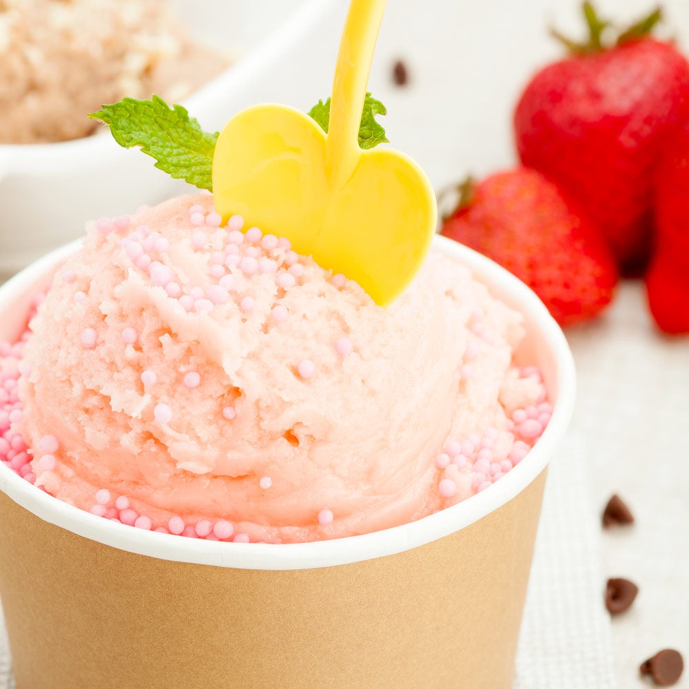 Spoons, Dessert, Love Shovel, Heavyweight Plastic, Baby Yellow, 3.5 Inch, 3.5 Linear Inch,1 - 100 COUNT