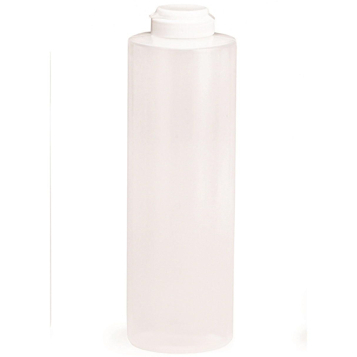 Bottles, Squeeze, 24 Ounce, Natural, Polyethylene, Hinged Top,12 - 1 EACH