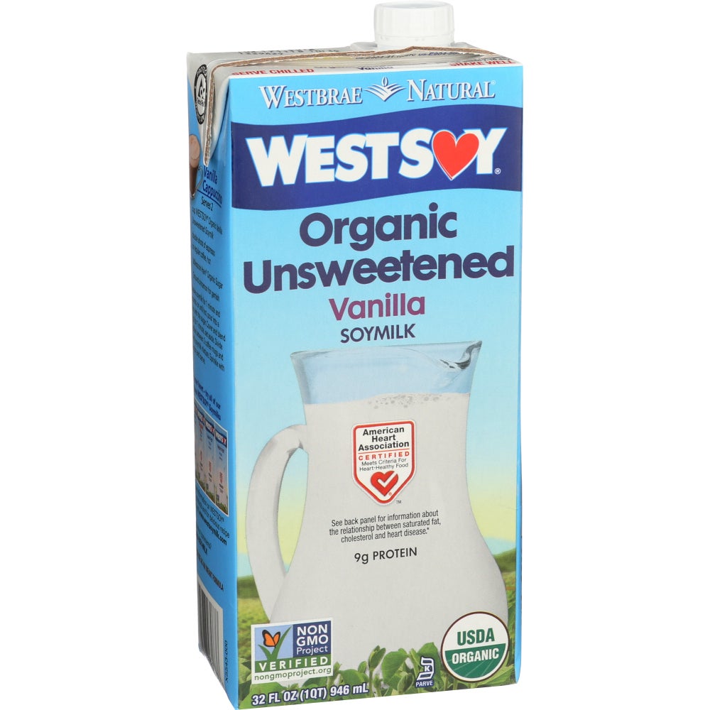 Milk, Soy, Vanilla, Unsweetened,12 - 32 FLUID