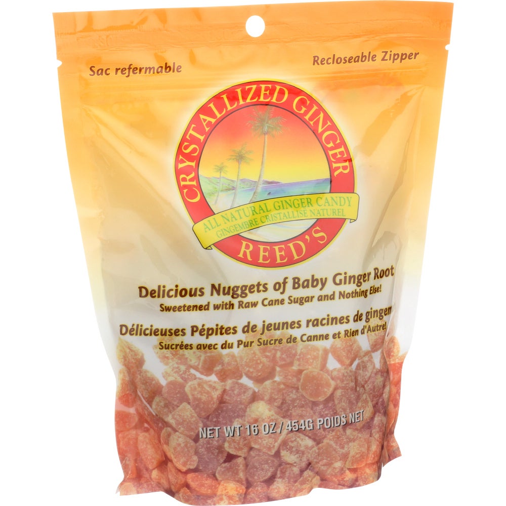 Candy, Ginger, Crystallized,6 - 16 OUNCE