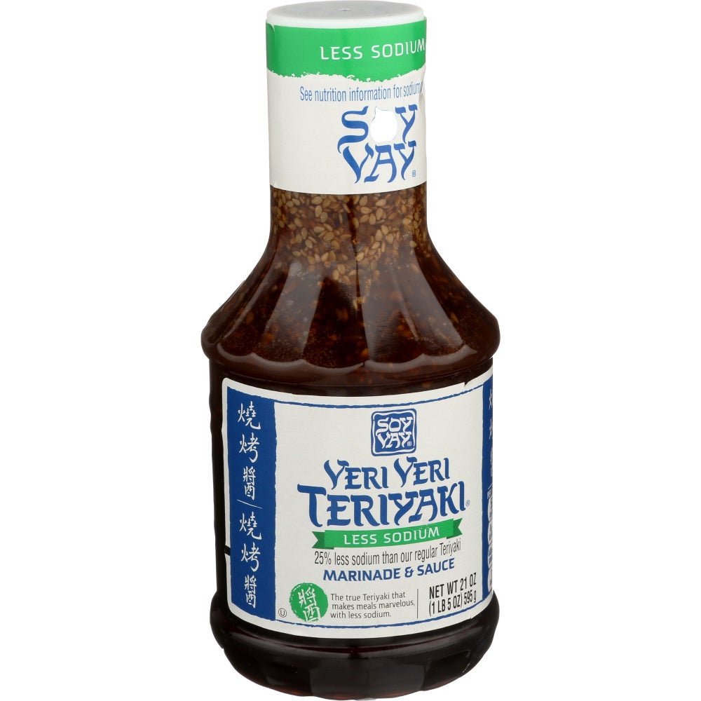 Marinade & Sauce, Veri Veri Teriyaki, Less Sodium,6 - 21 OUNCE