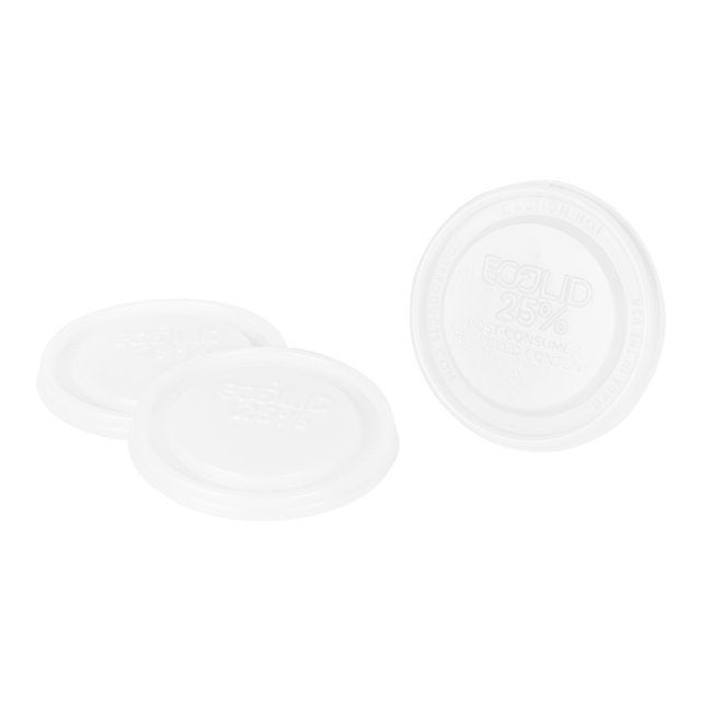 Lids, Plastic, White, Recycled, For 8 Ounce Soup Container,1 - 1000 COUNT