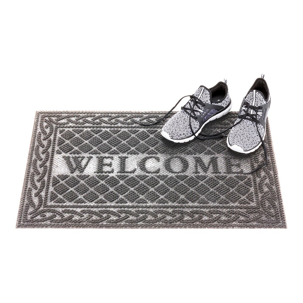 Floor Mat, Comfy Feet, Gray, 36 x 24 Inch, Polypropylene,1 - 1 EACH