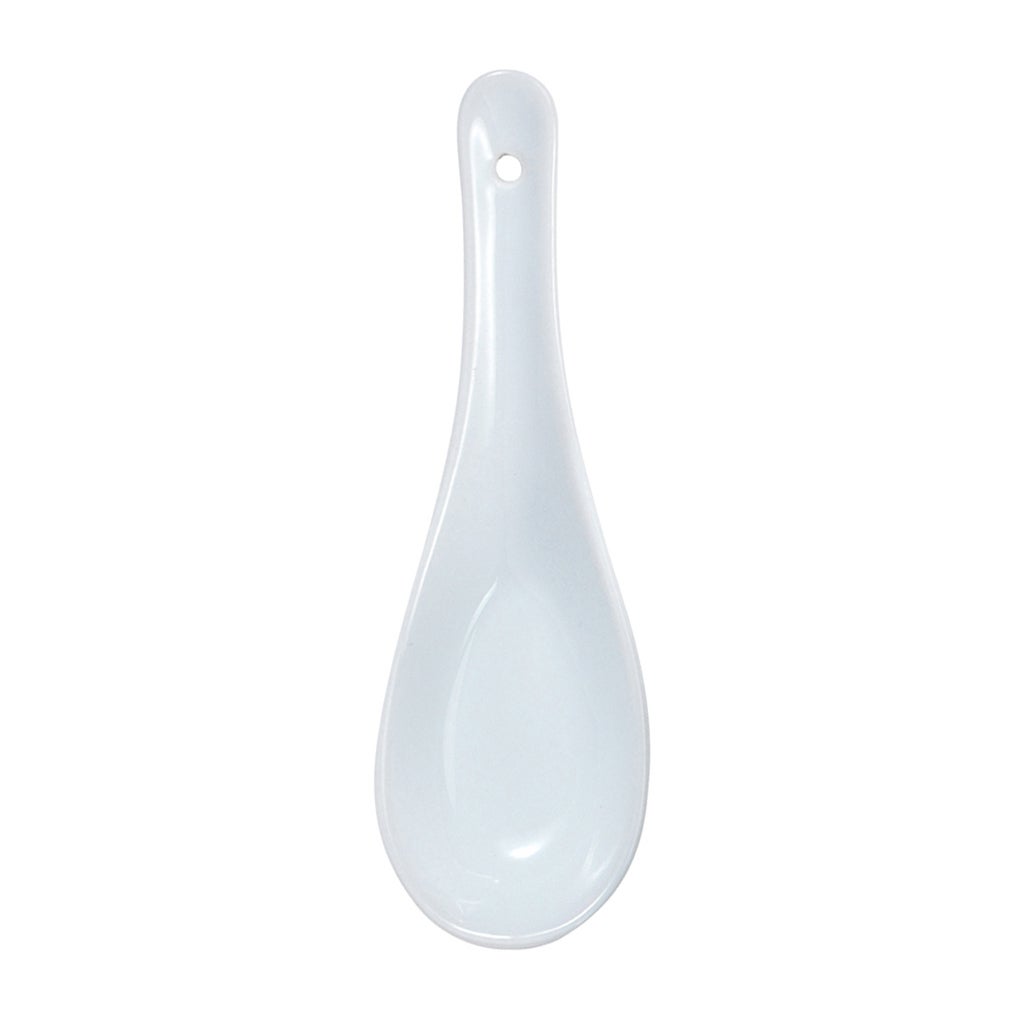 Spoons, Soup, Chinese, White,12 - 1 EACH