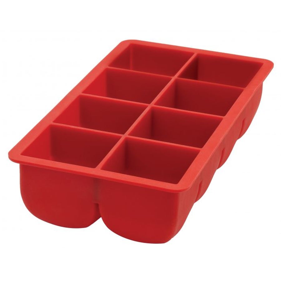 Trays, Ice, 8-Compartment, 2 x 2 Inch Cube, Silicone,6 - 1 EACH