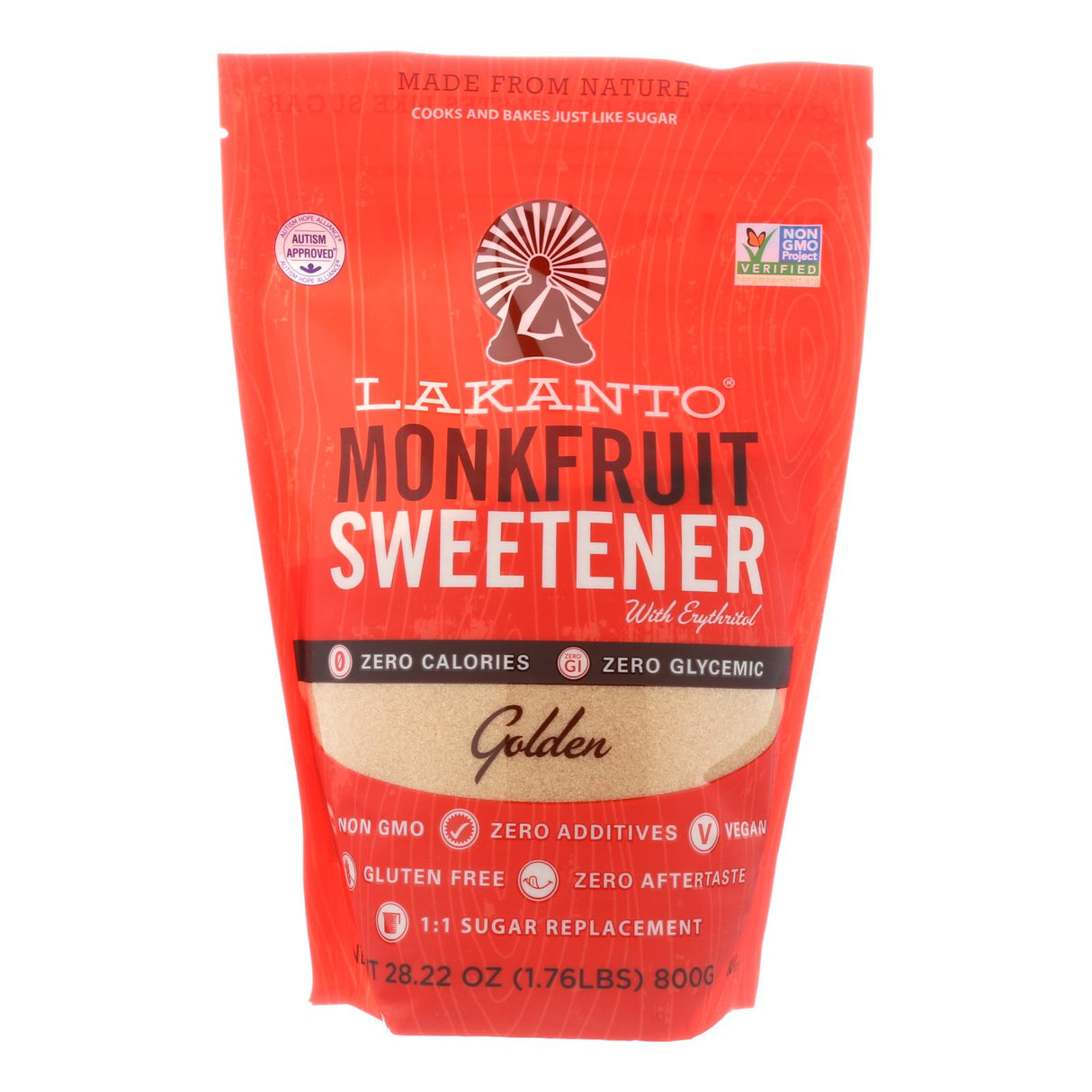 Sweetener, Monk Fruit, Golden,8 - 28.22 OUNCE