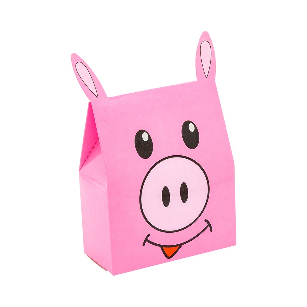 Boxes, Gift, 4 x 2 x 5 Inch, Paper, Happy Pig,1 - 100 EACH
