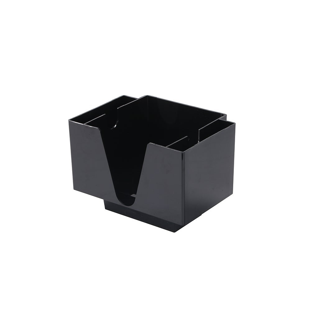 Caddies, Condiment, Bar Lux, 3 Compartment, Black Plastic, 8 x 5.5 x 5.75 Inch,10 - 1 EACH