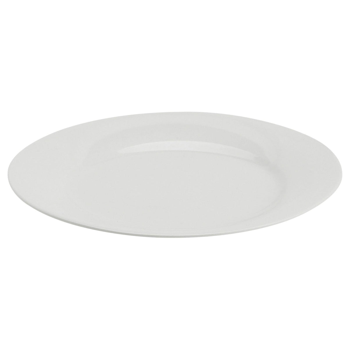 Plate, Salad, Porcelain, 7.5 Inch, Wide Rim, White, Undecorated,36 - 1 EACH