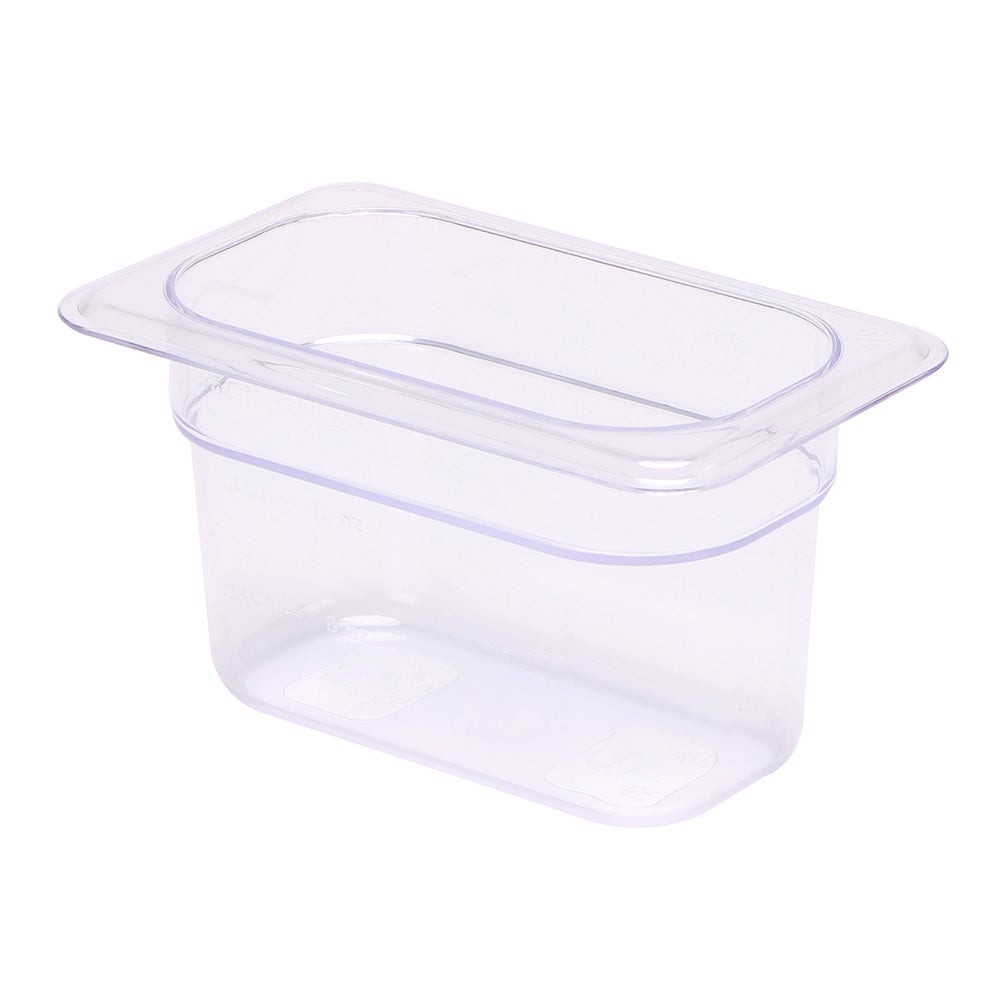 Pans, Food, 5.6 Quart, Third-Size, 12.8 x 6.9 x 6 Inch Clear, Plastic,10 - 1 EACH