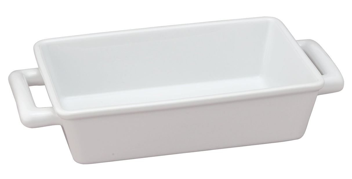 Pan, Lasagna, 8.5 x 5.5 x 2.75 Inch, Porcelain, White,1 - 1 EACH