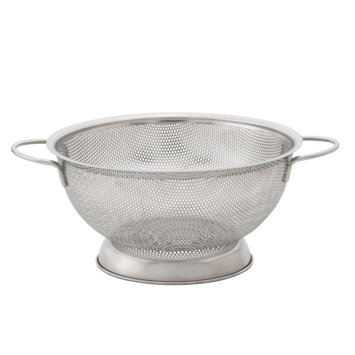 Colander, 10 Inch, Stainless Steel, Perforated,6 - 1 EACH