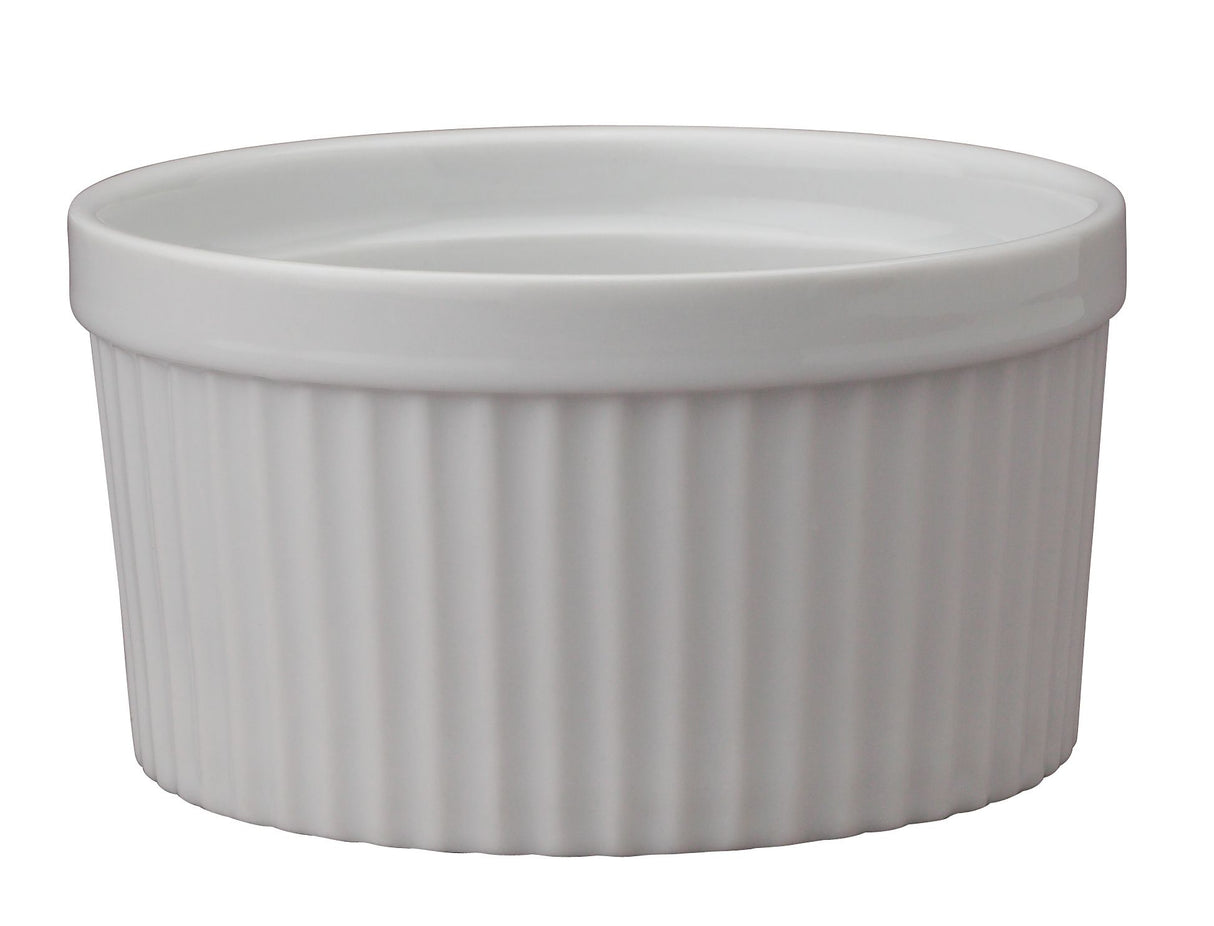 Ramekins, Porcelain, 14 Ounce, White, Round,4 - 1 EACH