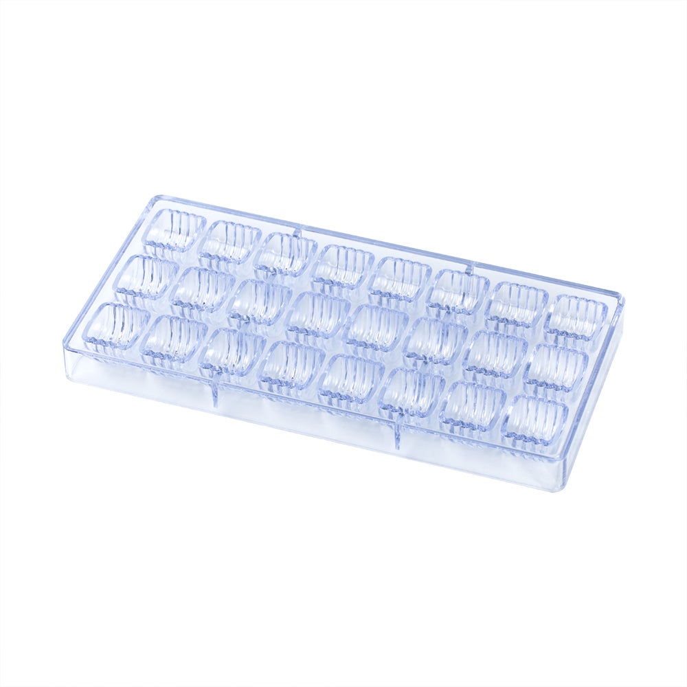 Molds, Chocolate, 24-Compartment, Rigid Cylinder, Clear, Polycarbonate,10 - 1 EACH