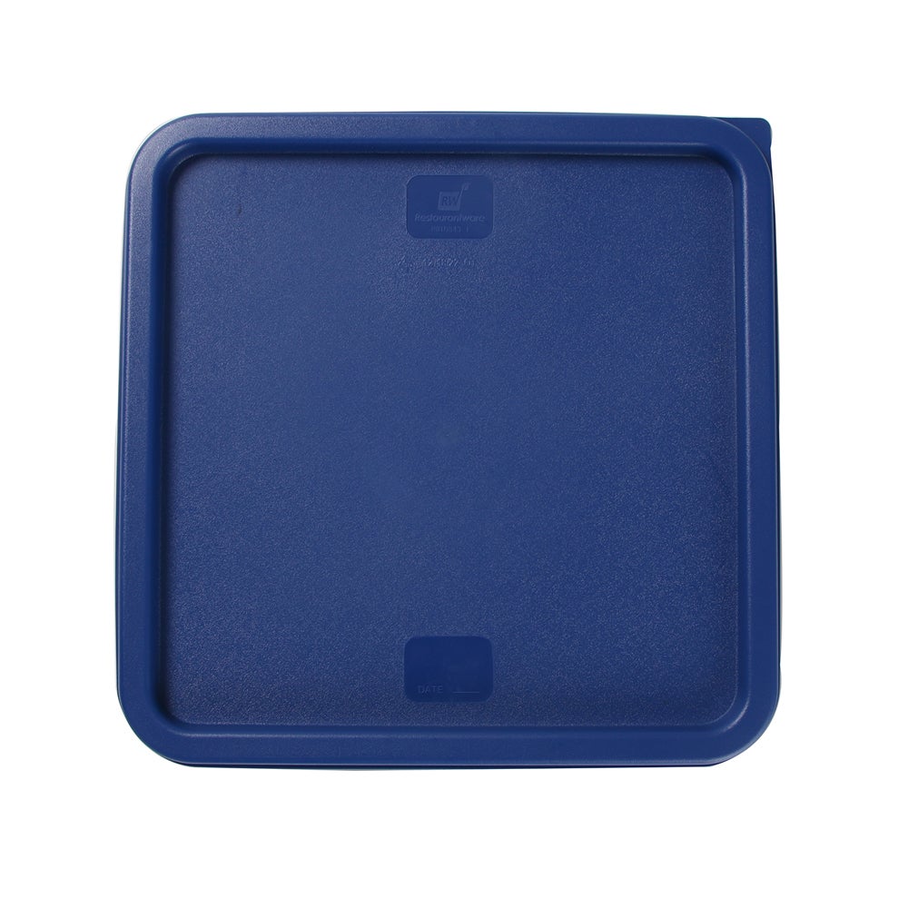 Lids, Square, Blue, Plastic, for 12/18/22 Quart Met Lux Food Containers,10 - 1 EACH