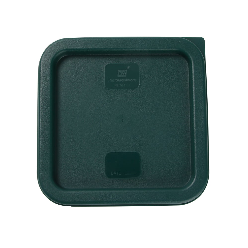 Lids, Square, Green, Plastic, for 2 & 4 Quart Met Lux Food Containers,10 - 1 EACH