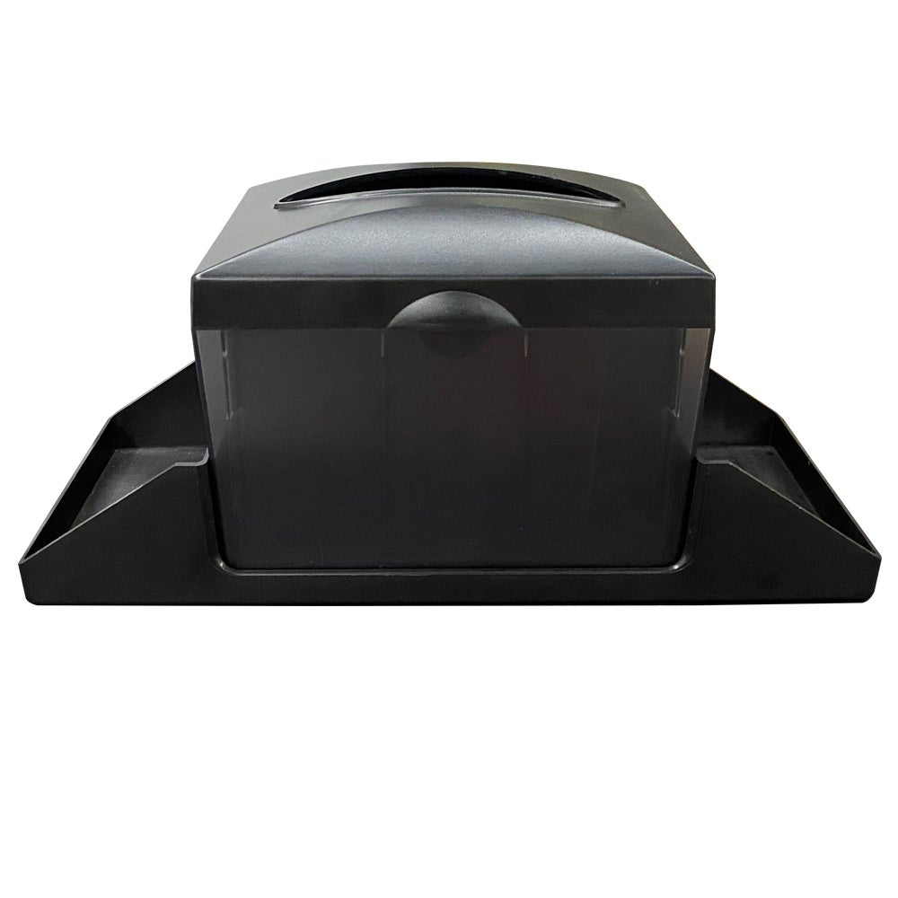 Caddies, Condiment, Bar, Black Plastic, 7 x 6.5 x 6.5 Inch, with Napkin Dispenser,10 - 1 EACH