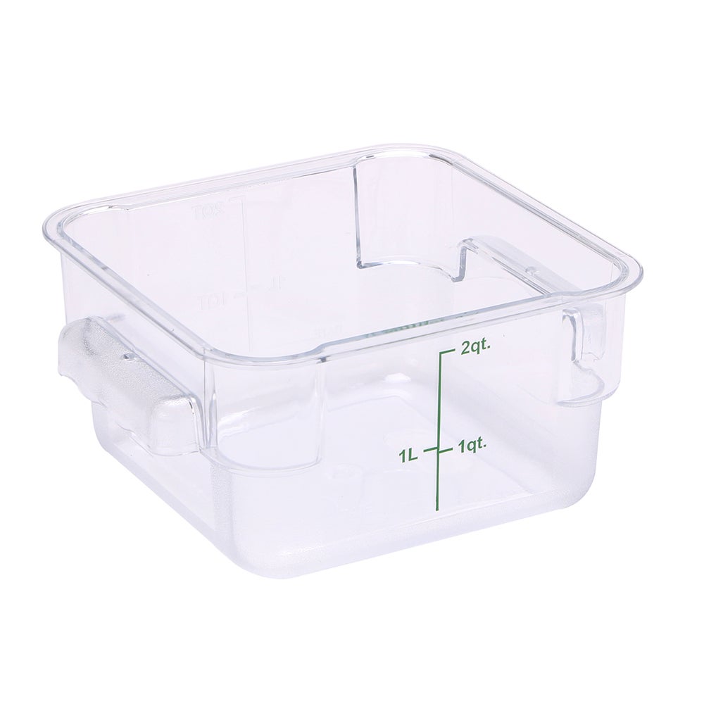 Pans, Food, 2 Quart, Square, 7 x 7 x 4 Inch Clear, Plastic,10 - 1 EACH
